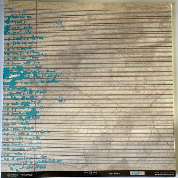 SANDYLION Rouge de Garance "Angel's Notebook"- DS 12x12 Scrapbook Paper-… - Picture 2 of 9